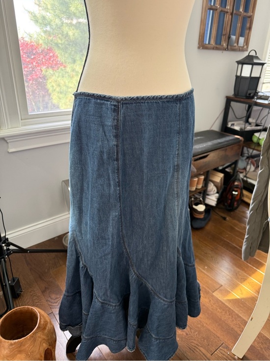 Style & Co. Dresses & Skirts - Style & Co. Blue Denim Flared Midi Skirt Size 10